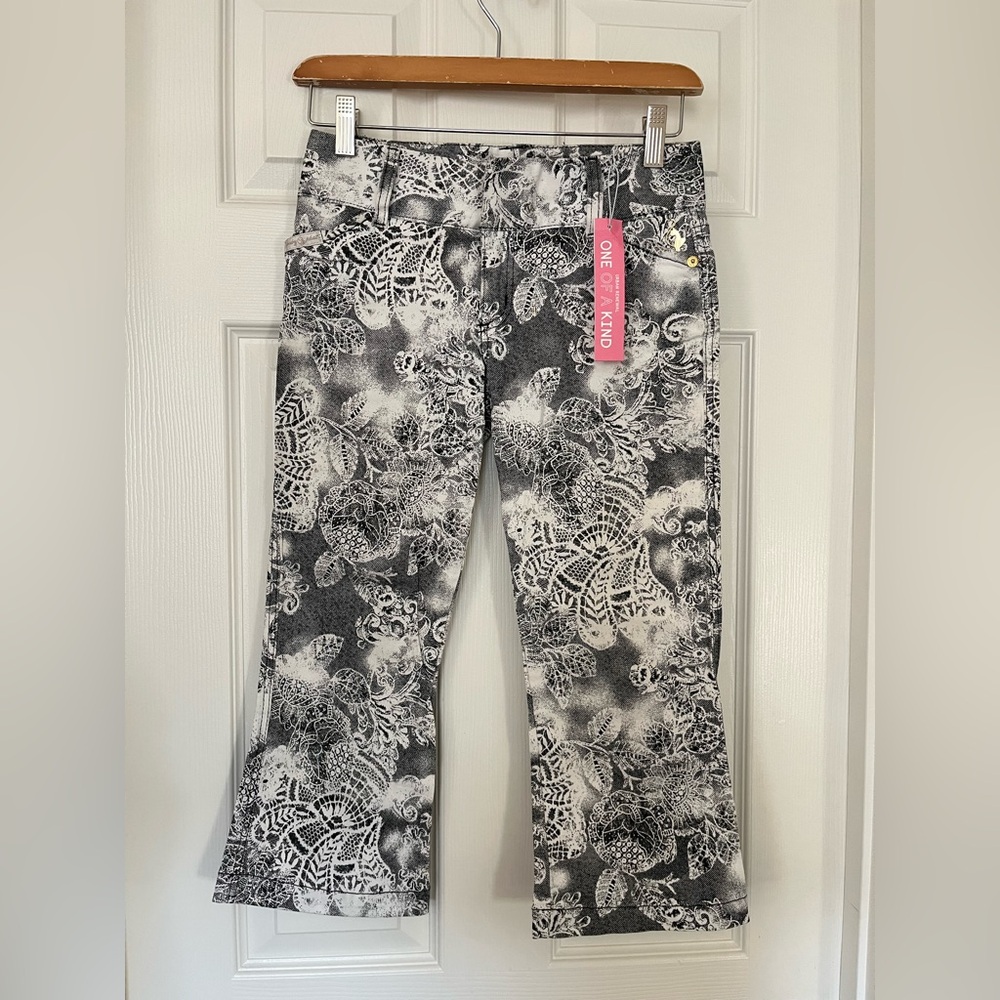 Y2k Baby Phat Black and White Capris